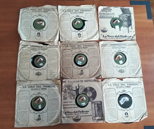 Lotto grammofono disco giri - grammofono, 78