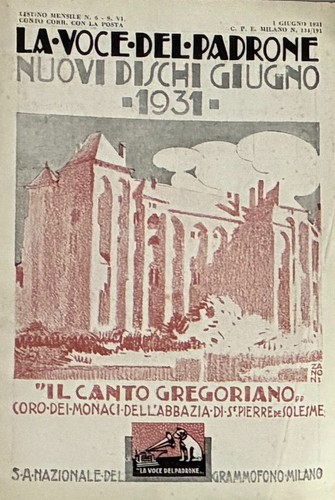 Canto gregoriano voce padrone - canto,