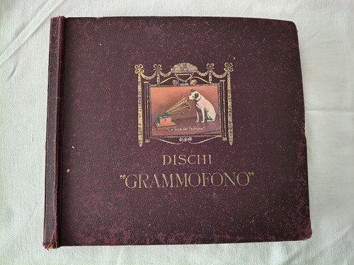 Cofanetto dischi grammofono